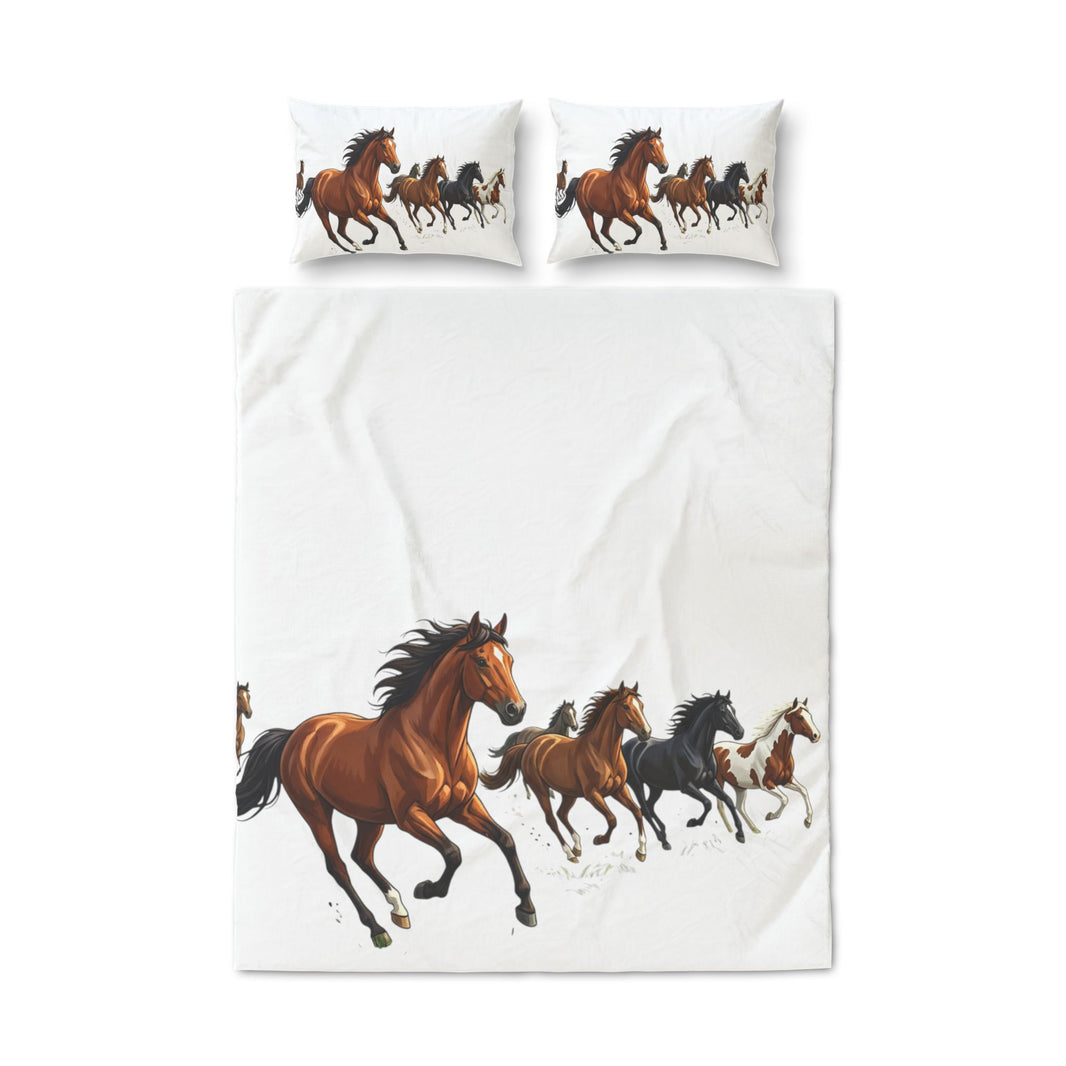 Quilt Cover Set of Three single-sided printed bedding