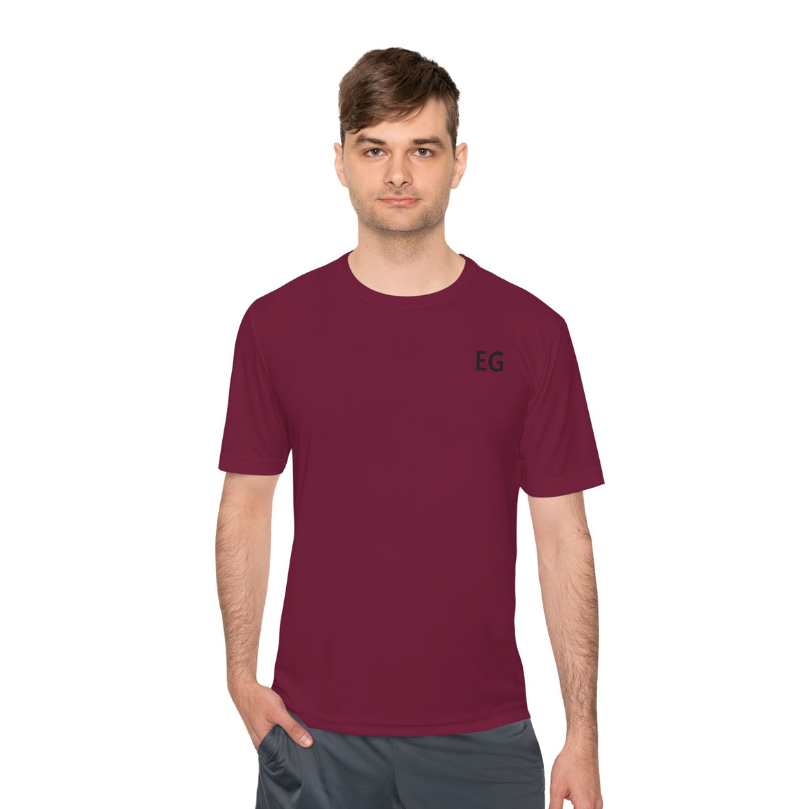 Unisex Moisture Wicking Tee with breathable polyester fabric