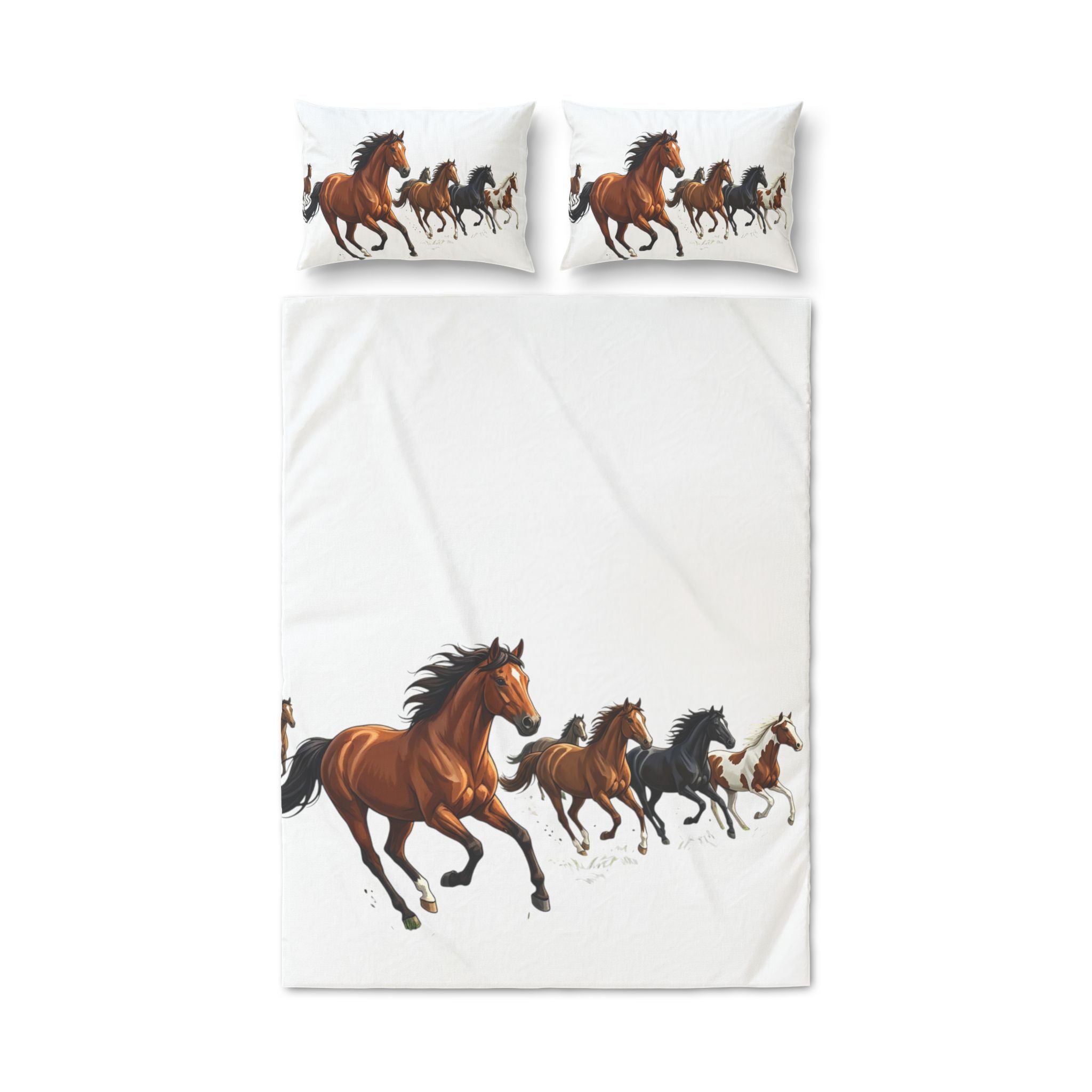 Quilt Cover Set of Three single-sided printed bedding
