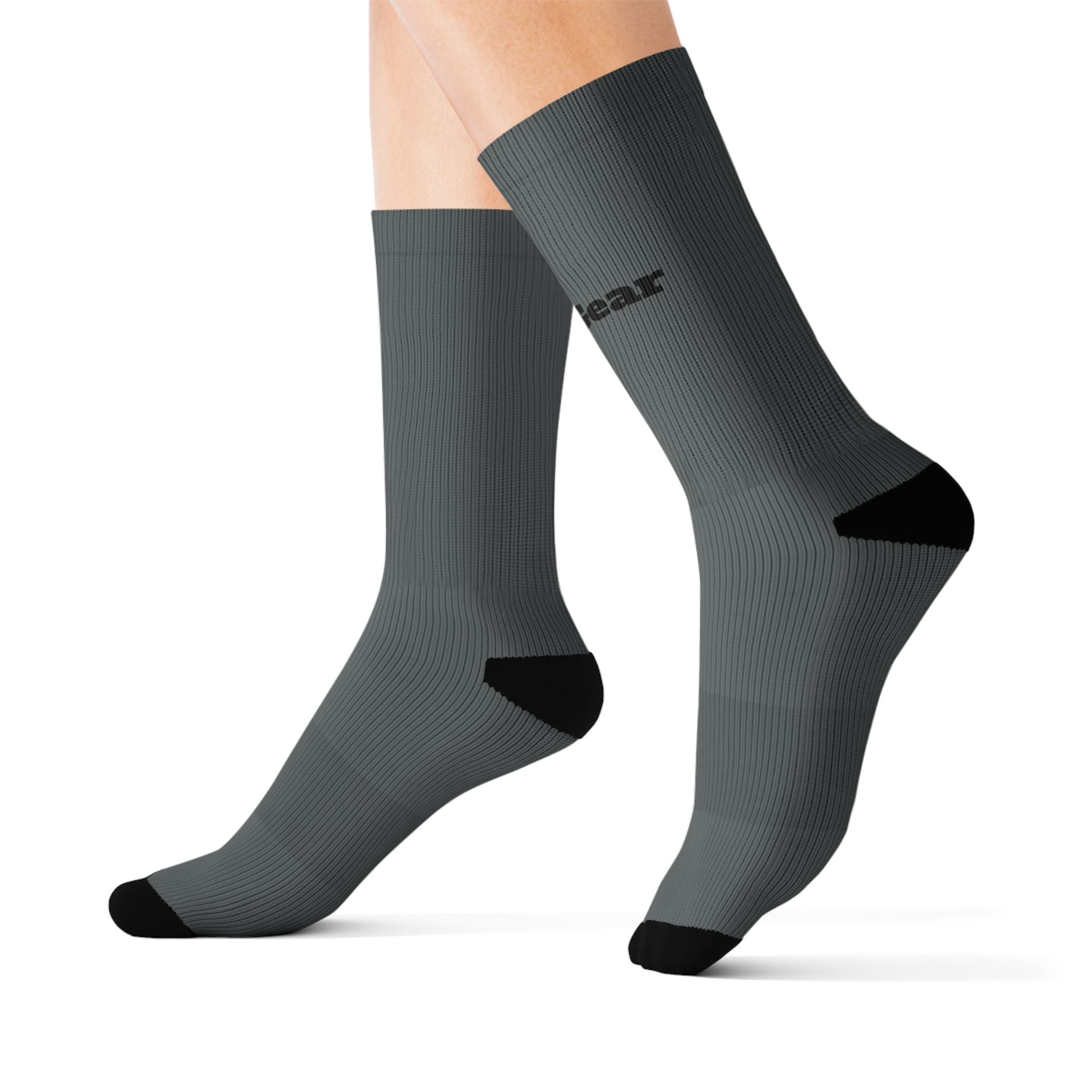 Sublimation Socks with ribbed tube and cushioned bottoms