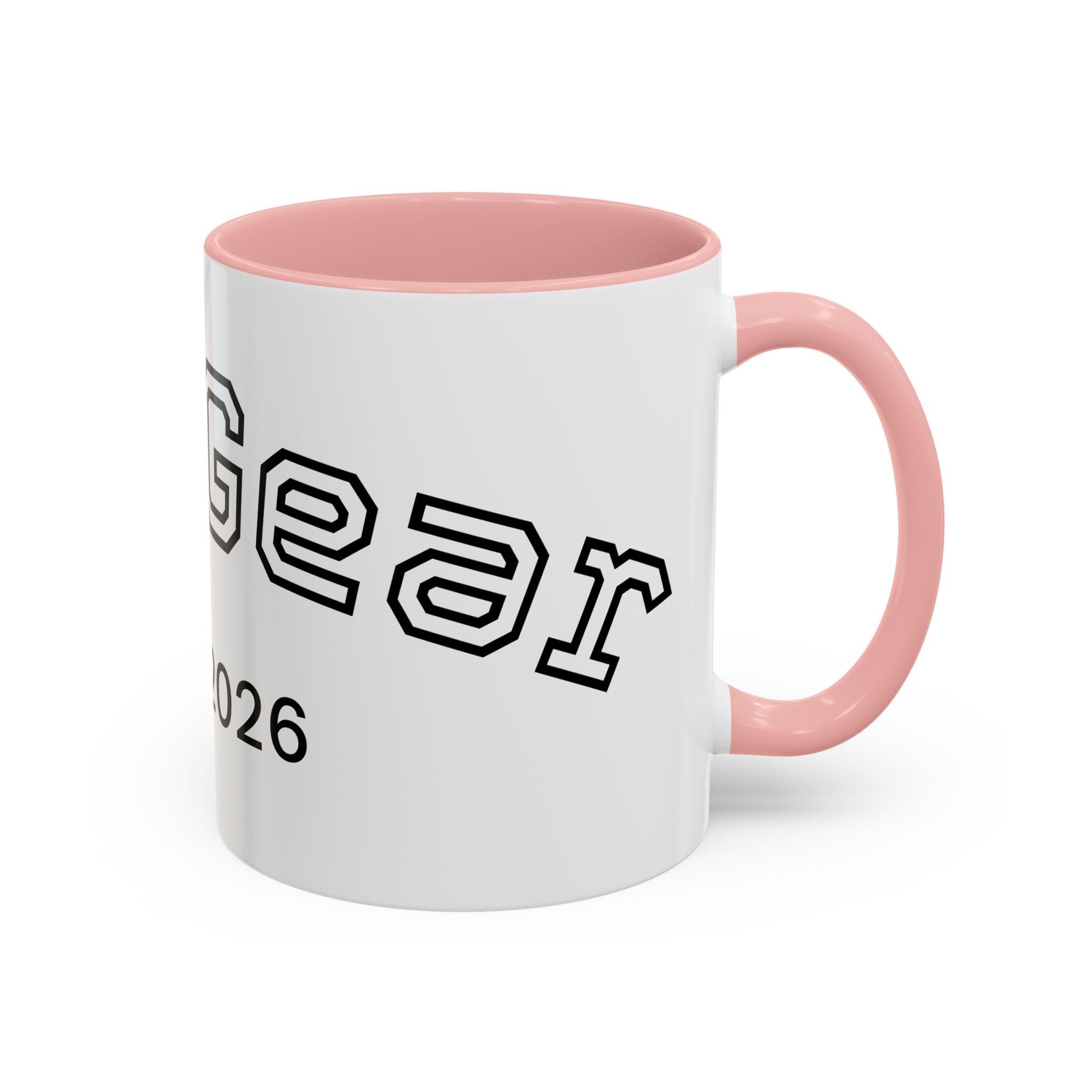 Accent Coffee Mug glossy ceramic cup with colored handleAccent Coffee Mug glossy ceramic cup with colored handle
