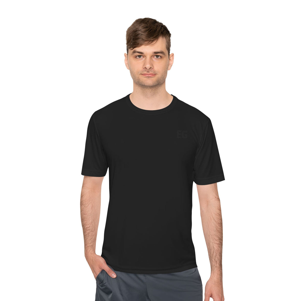 Unisex Moisture Wicking Tee with breathable polyester fabric