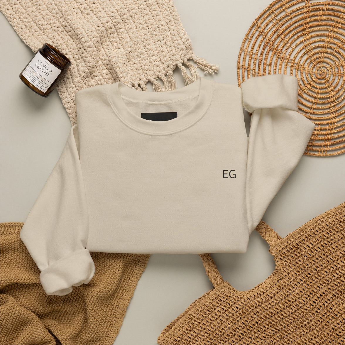 Heavy Blend Crewneck Sweatshirt embroidery customization