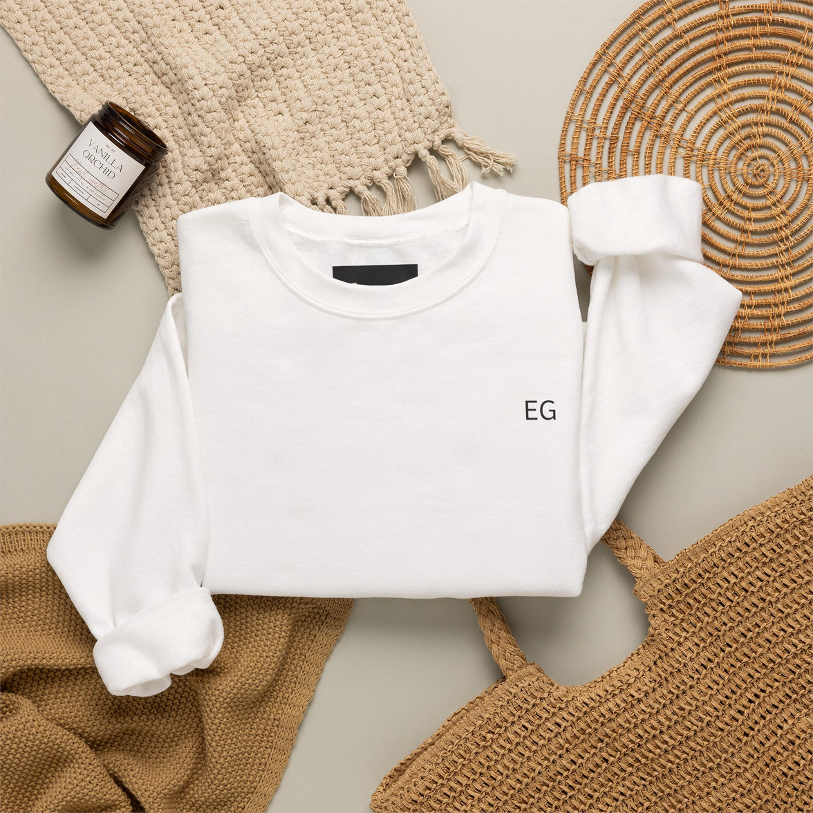 Heavy Blend Crewneck Sweatshirt embroidery customization