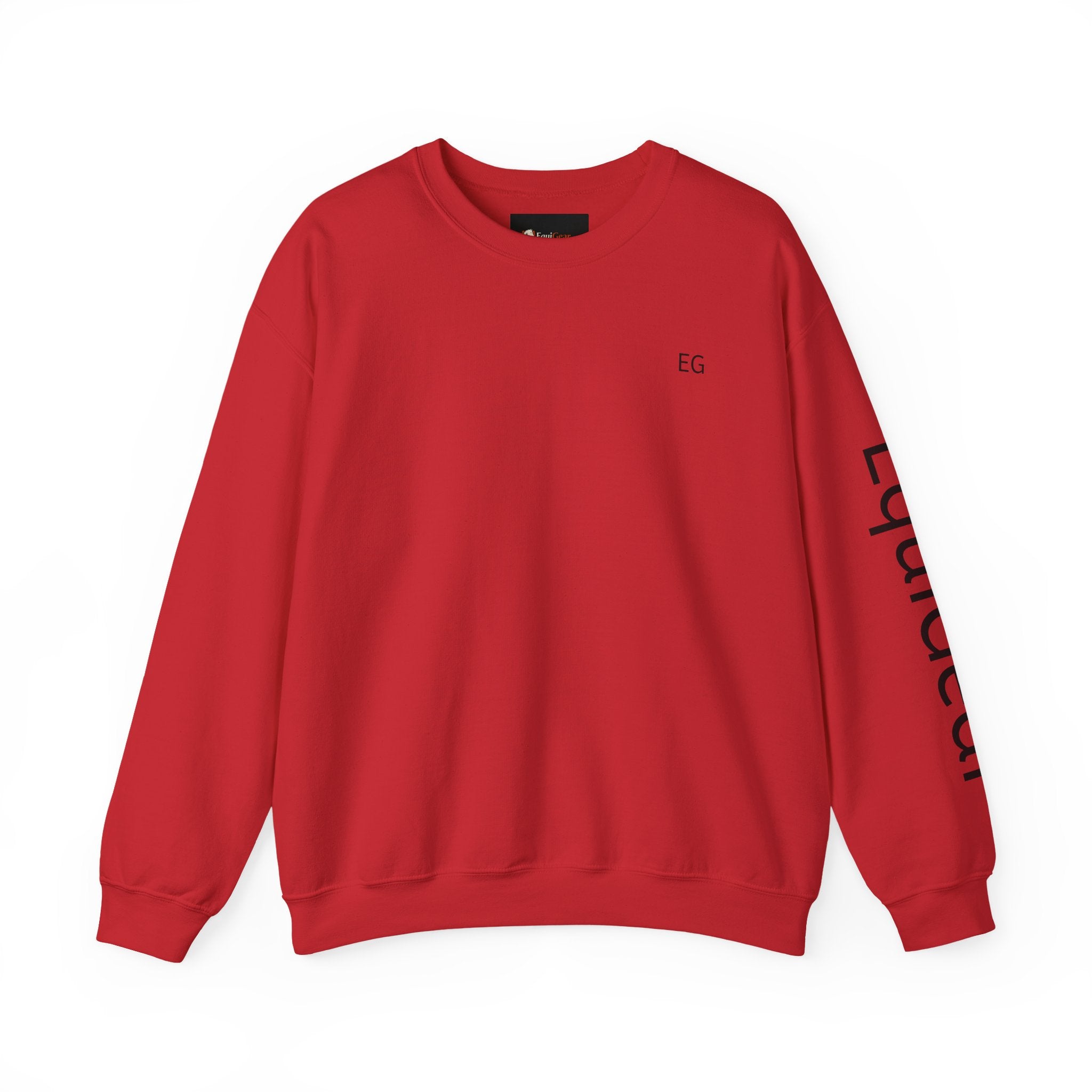 Heavy Blend Crewneck Sweatshirt ribbed cuffs and collar
