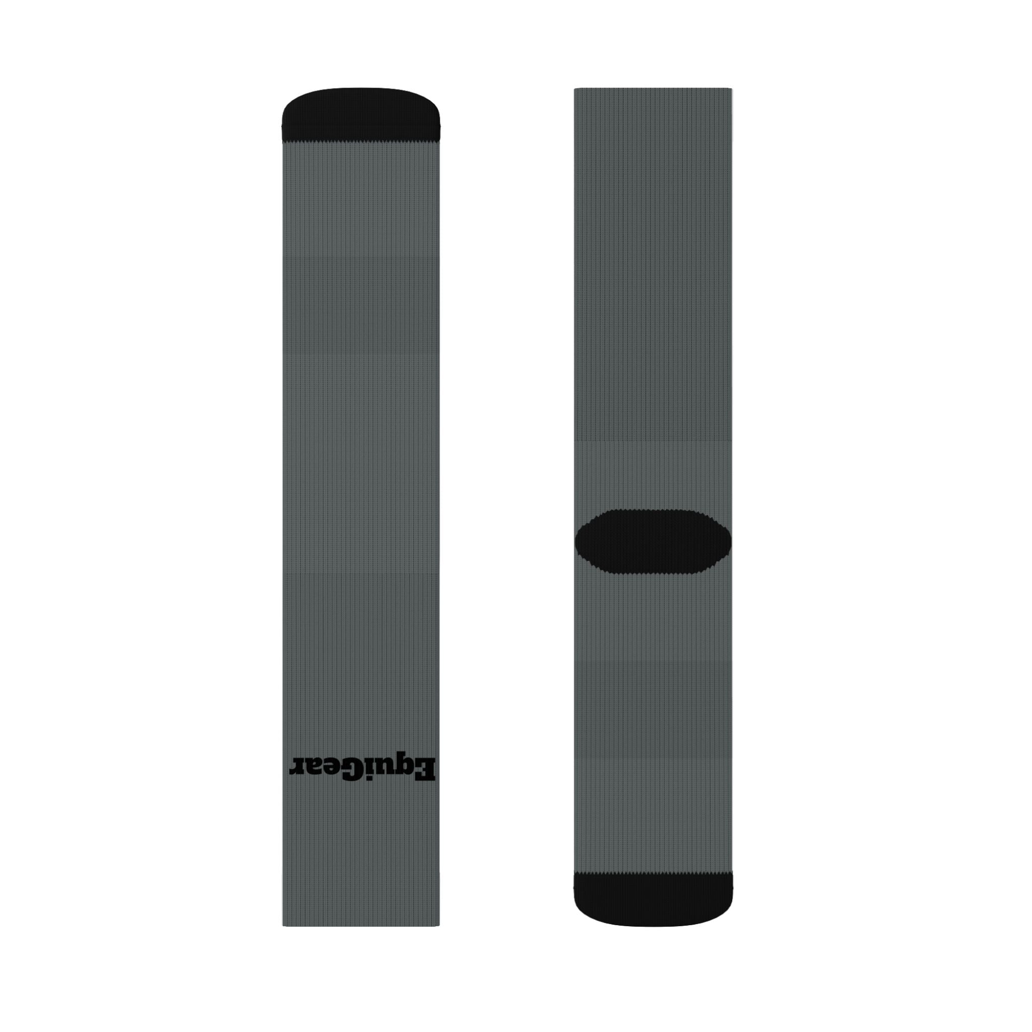 Sublimation Socks with ribbed tube and cushioned bottoms