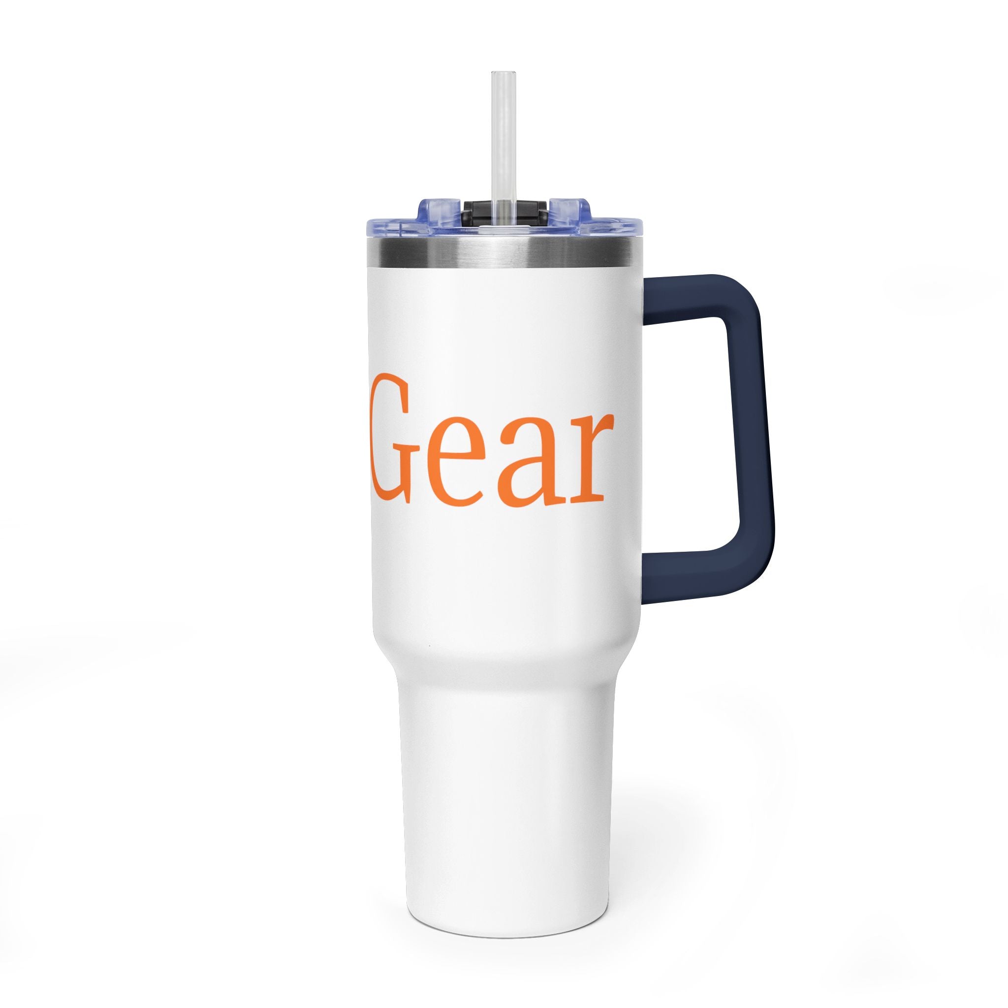 40oz Vacuum Thermal Tumbler with flip-top resealable lid